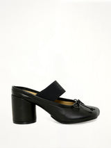 Elastic Band Sandal in Black