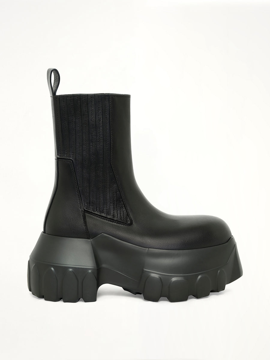 Beatle Mega Tractor Boots in Black
