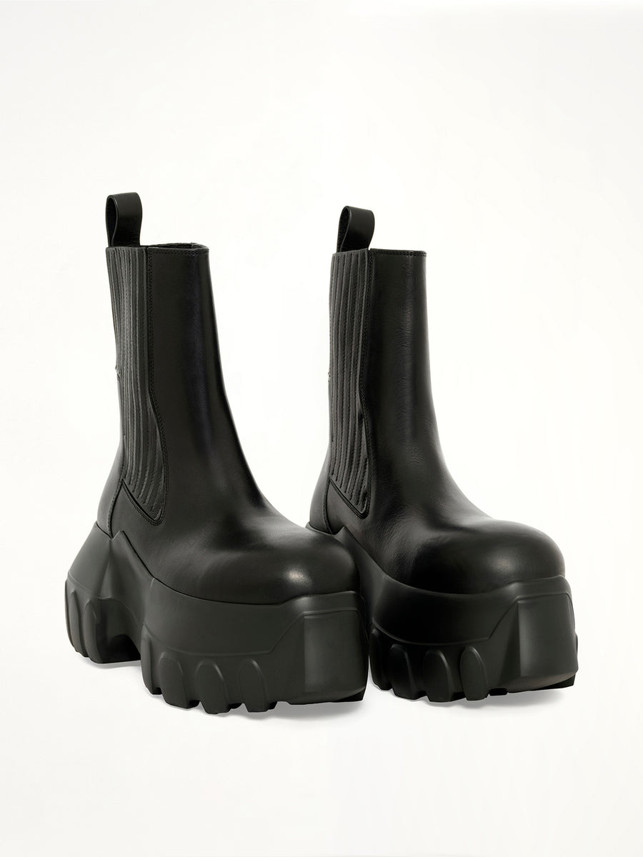 Beatle Mega Tractor Boots in Black