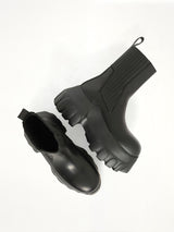 Beatle Mega Tractor Boots in Black