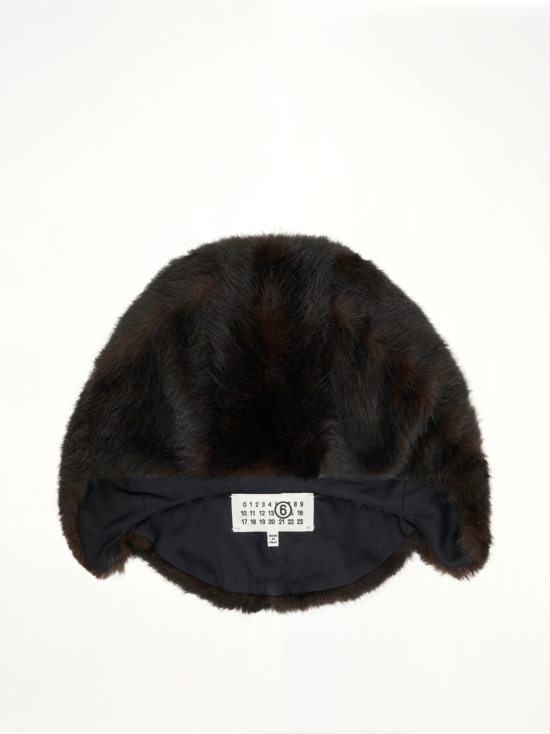 Faux Fur Hat in Brown