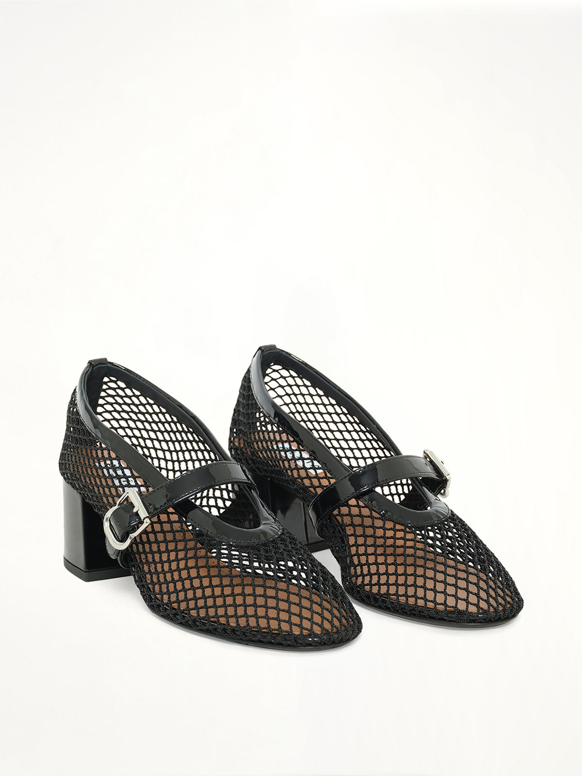Fishnet Pumps H55 in Black