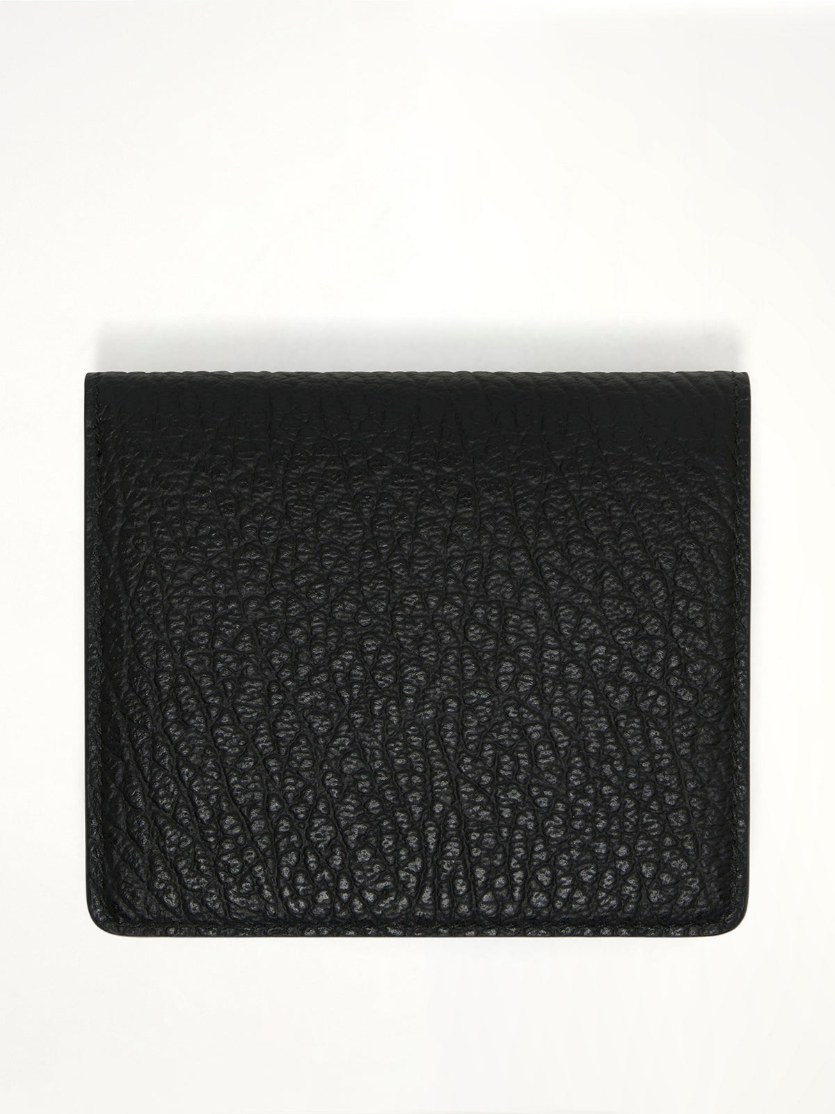 Four Stitch Logo Wallet with Coin Purse in Black