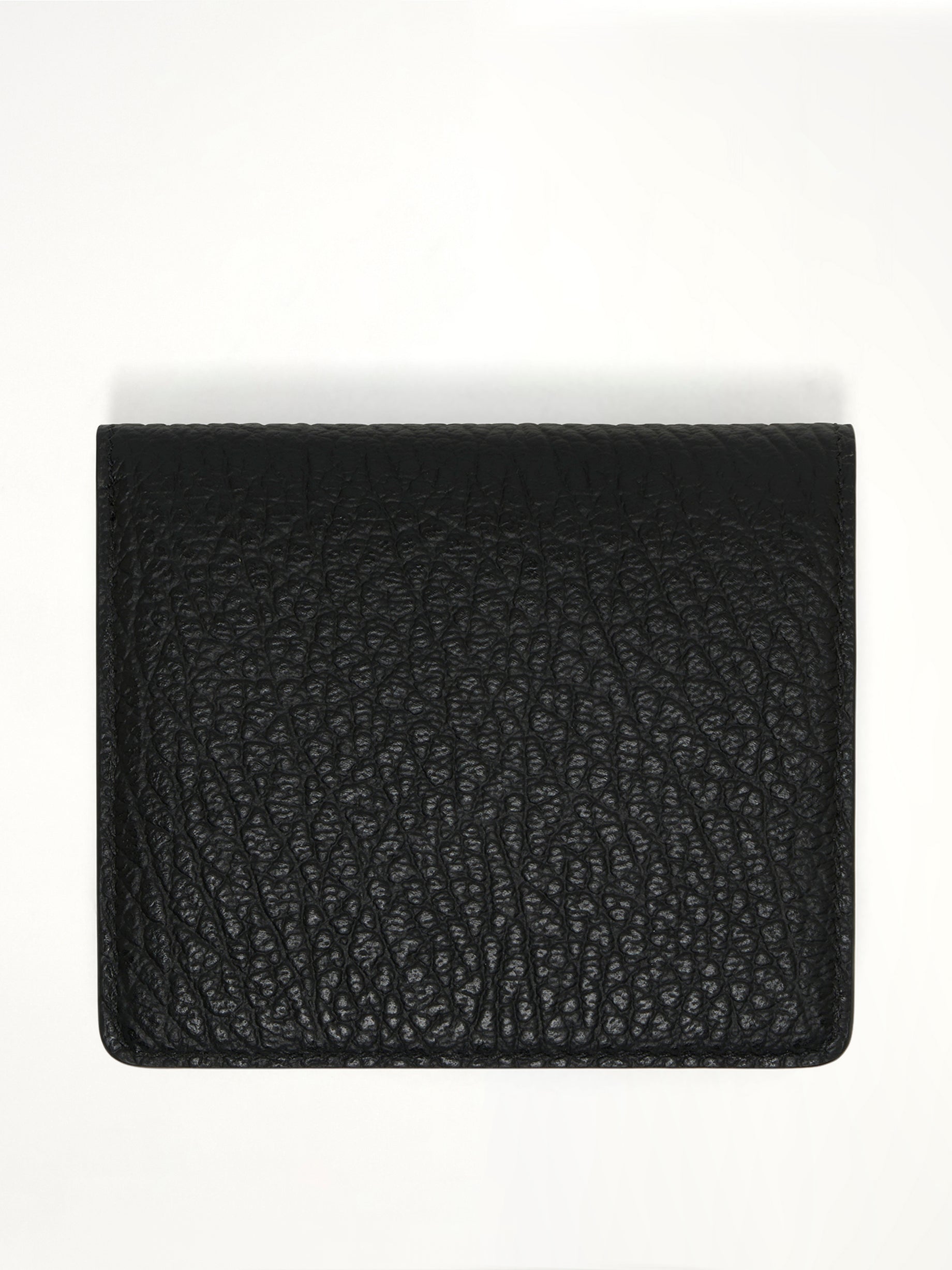 Four Stitch Logo Wallet with Coin Purse in Black