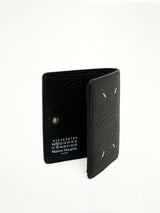 Four Stitch Logo Wallet with Coin Purse in Black
