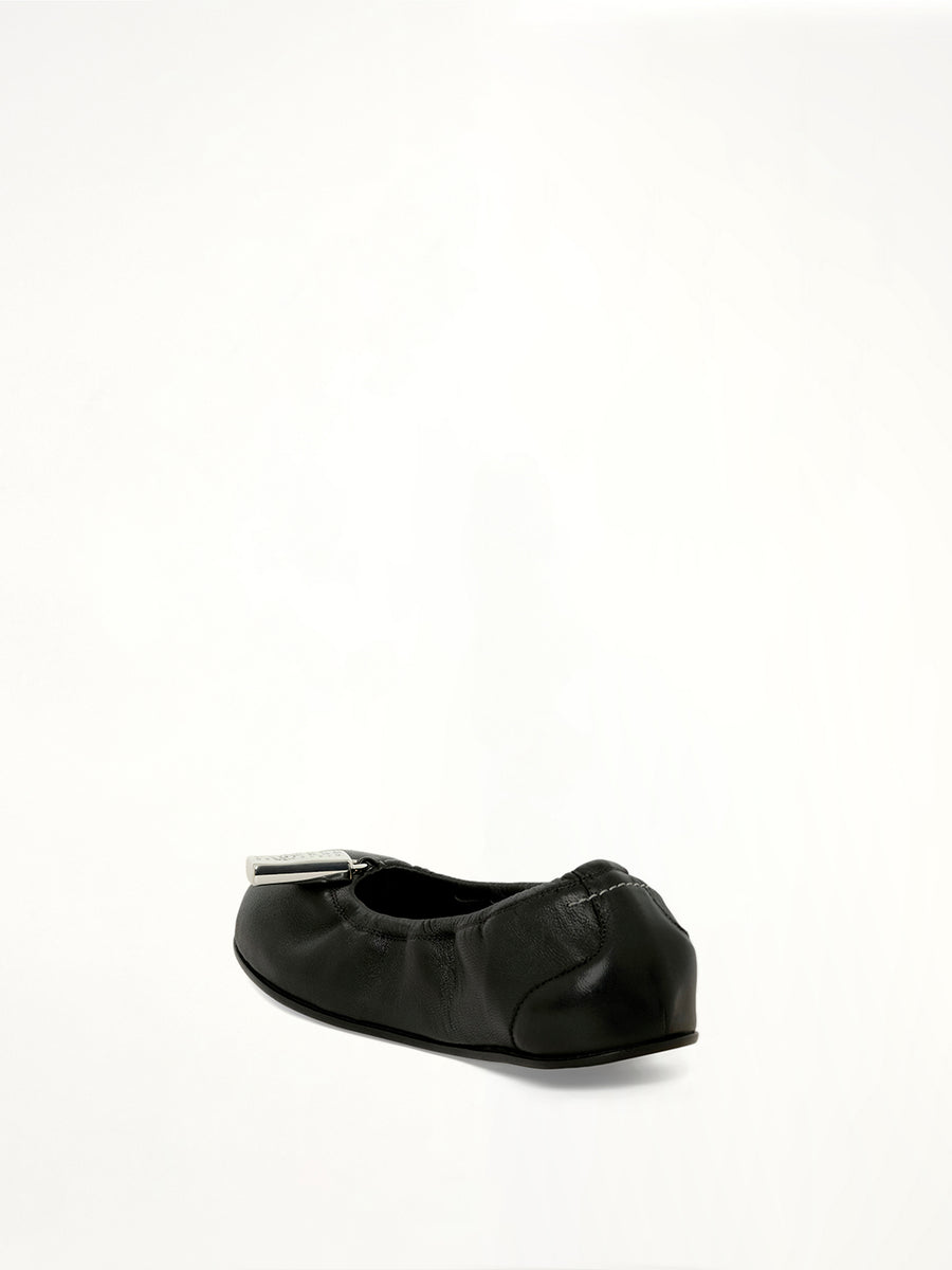 Lock Ballet Shoe in Black