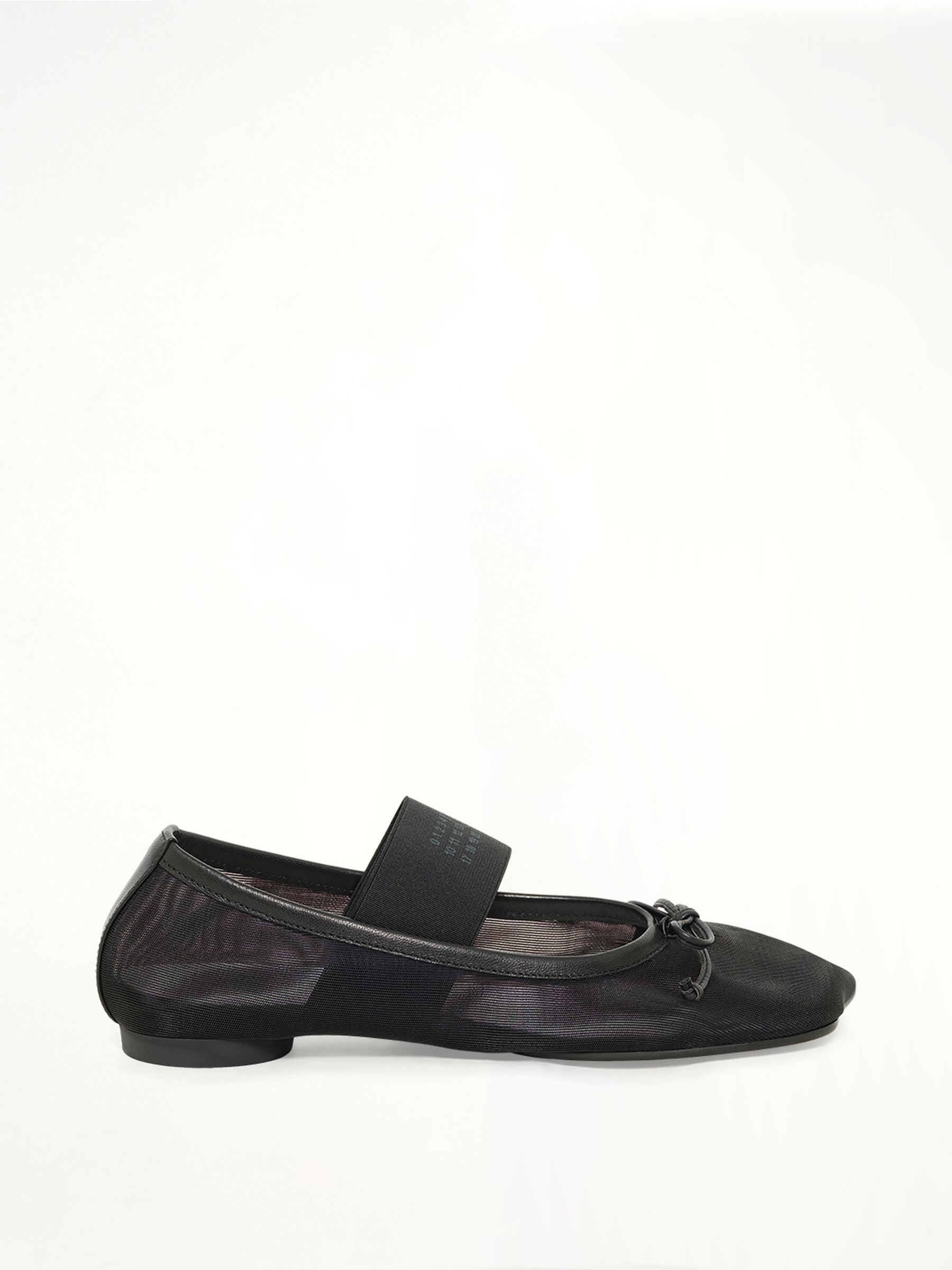 Mesh Ballet Shoe in Black