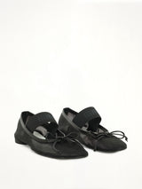 Mesh Ballet Shoe in Black