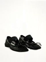 Mesh Ballet Shoe in Black