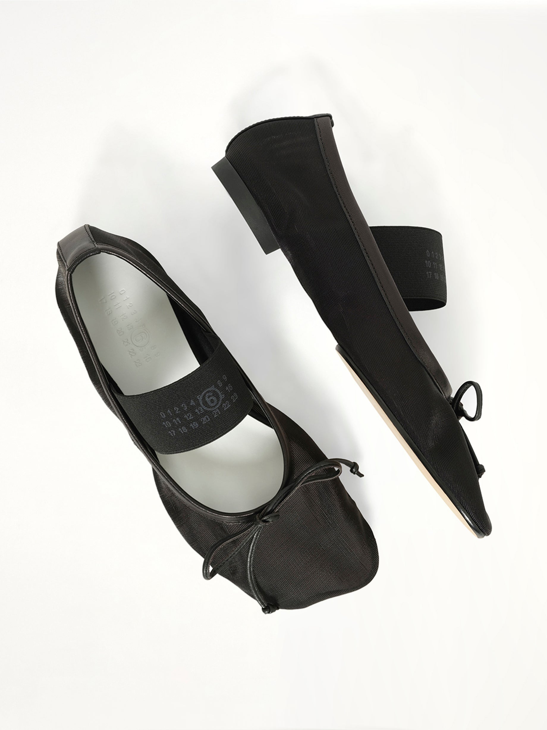 Mesh Ballet Shoe in Black