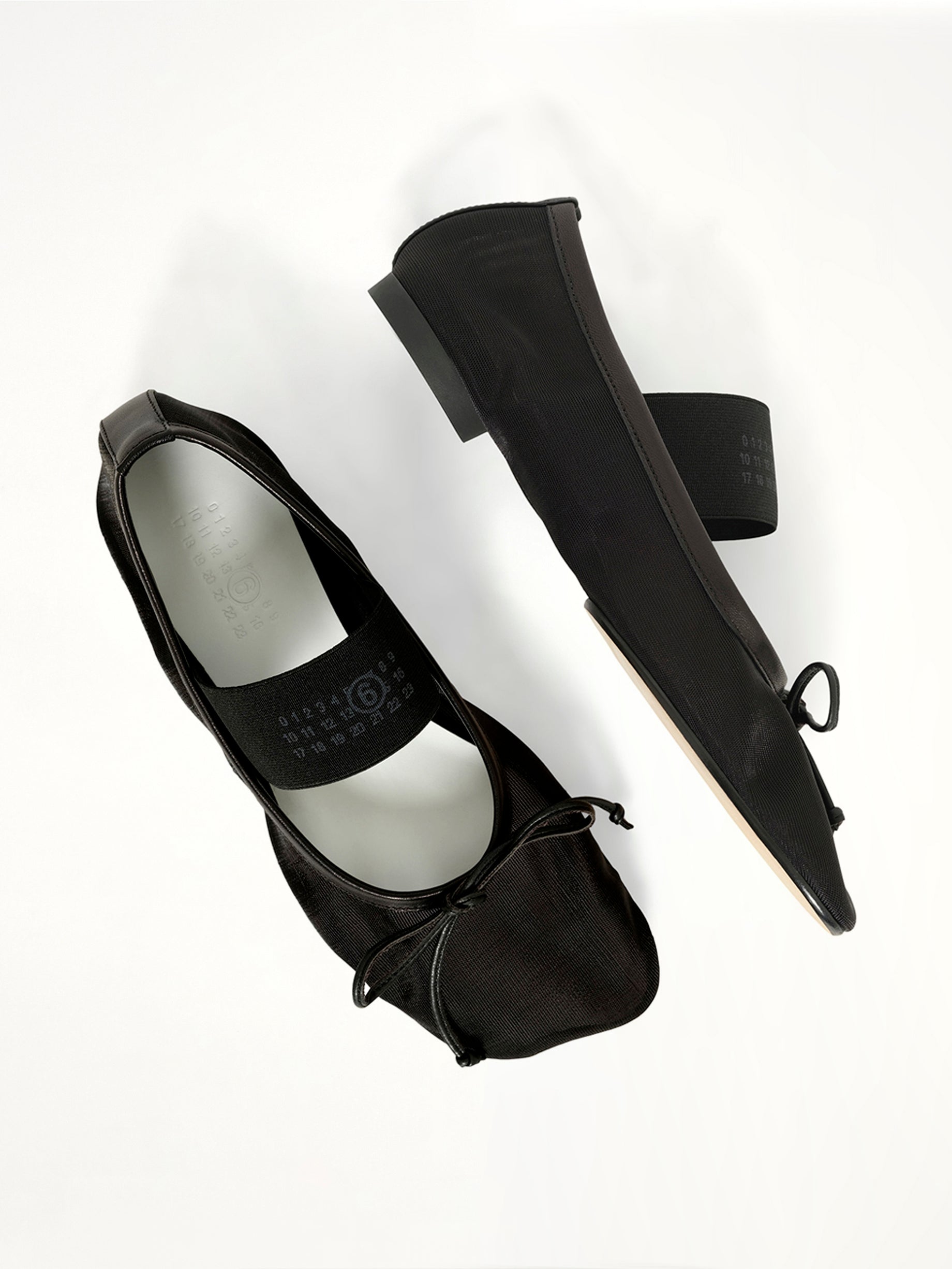 Mesh Ballet Shoe in Black