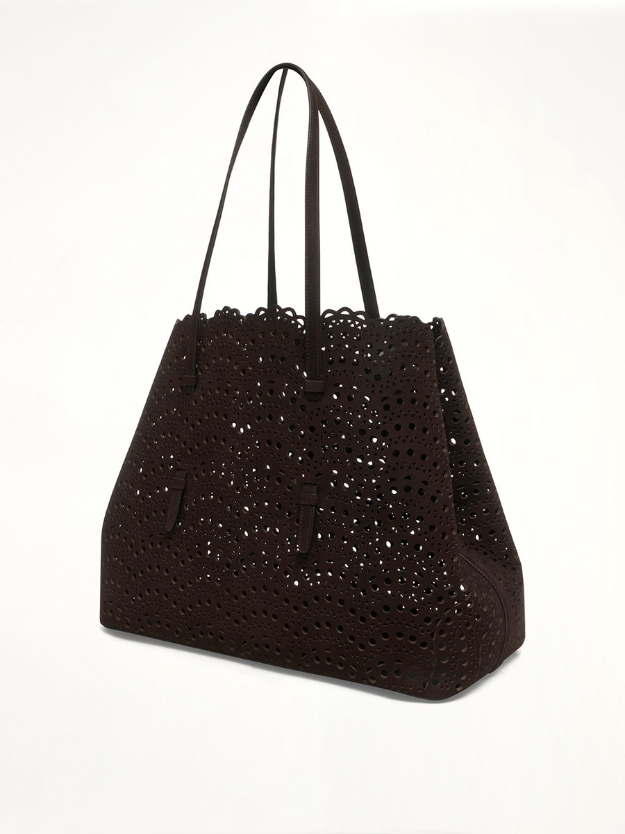 Mina 37 Tote Bag in Brun Fume