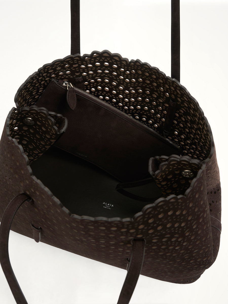 Mina 37 Tote Bag in Brun Fume