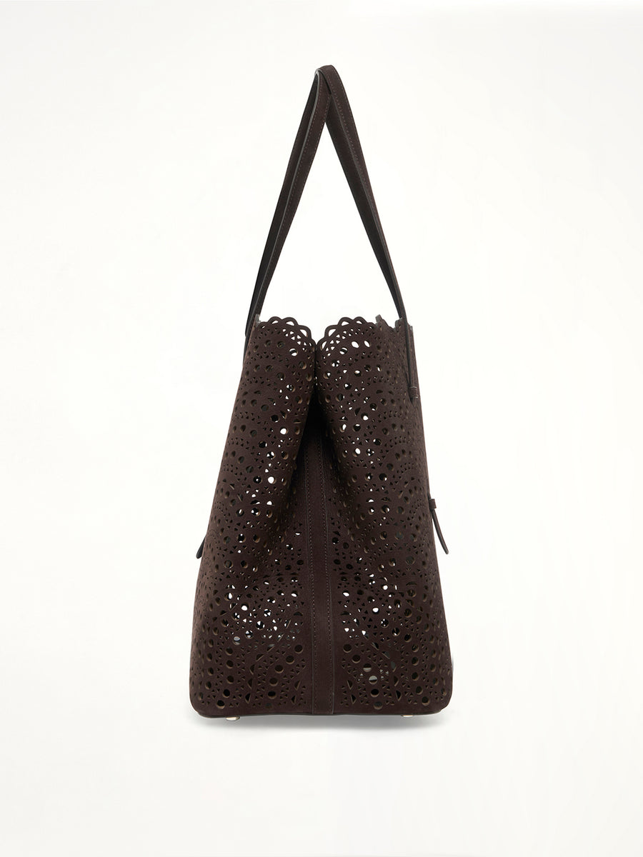 Mina 37 Tote Bag in Brun Fume