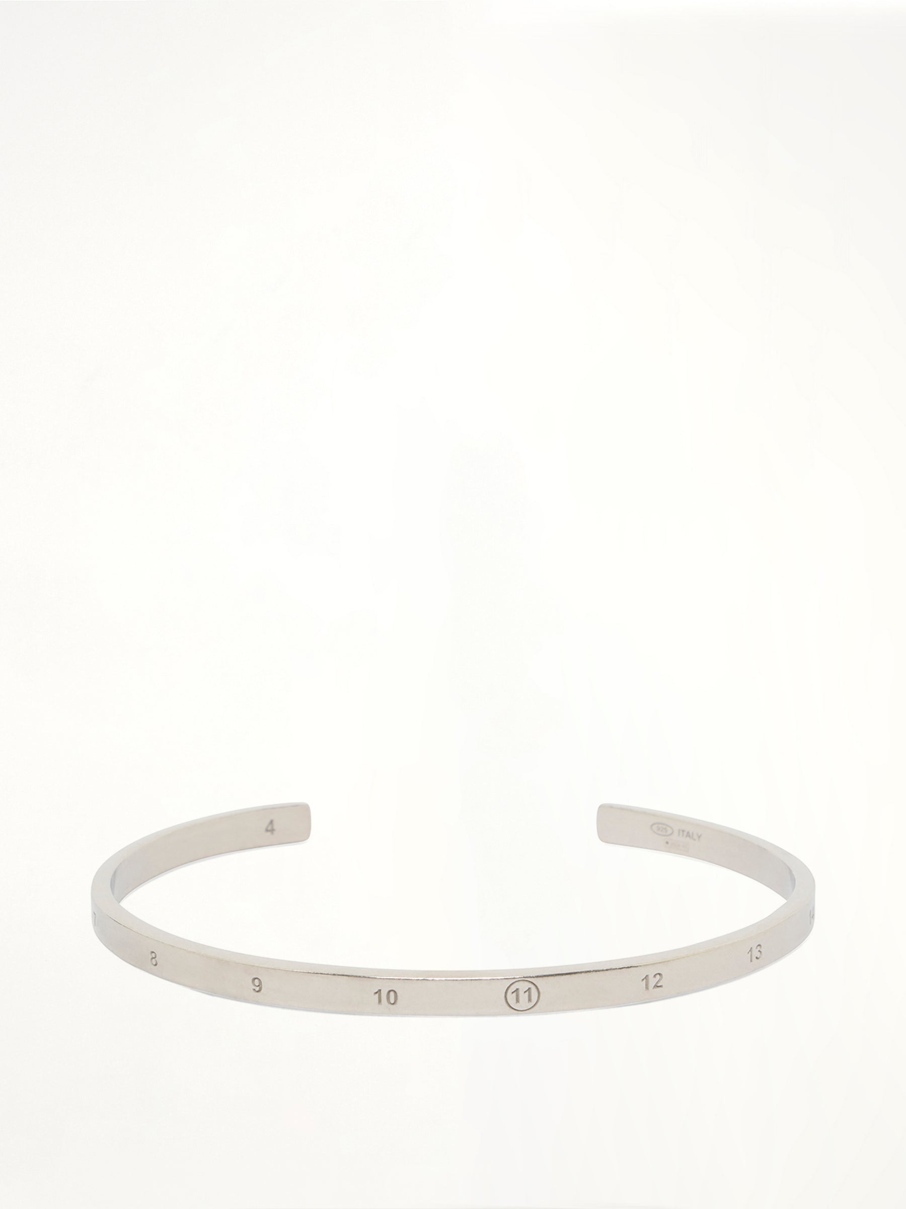 Number Reference Cuff 4mm in Semi Matt Palladium
