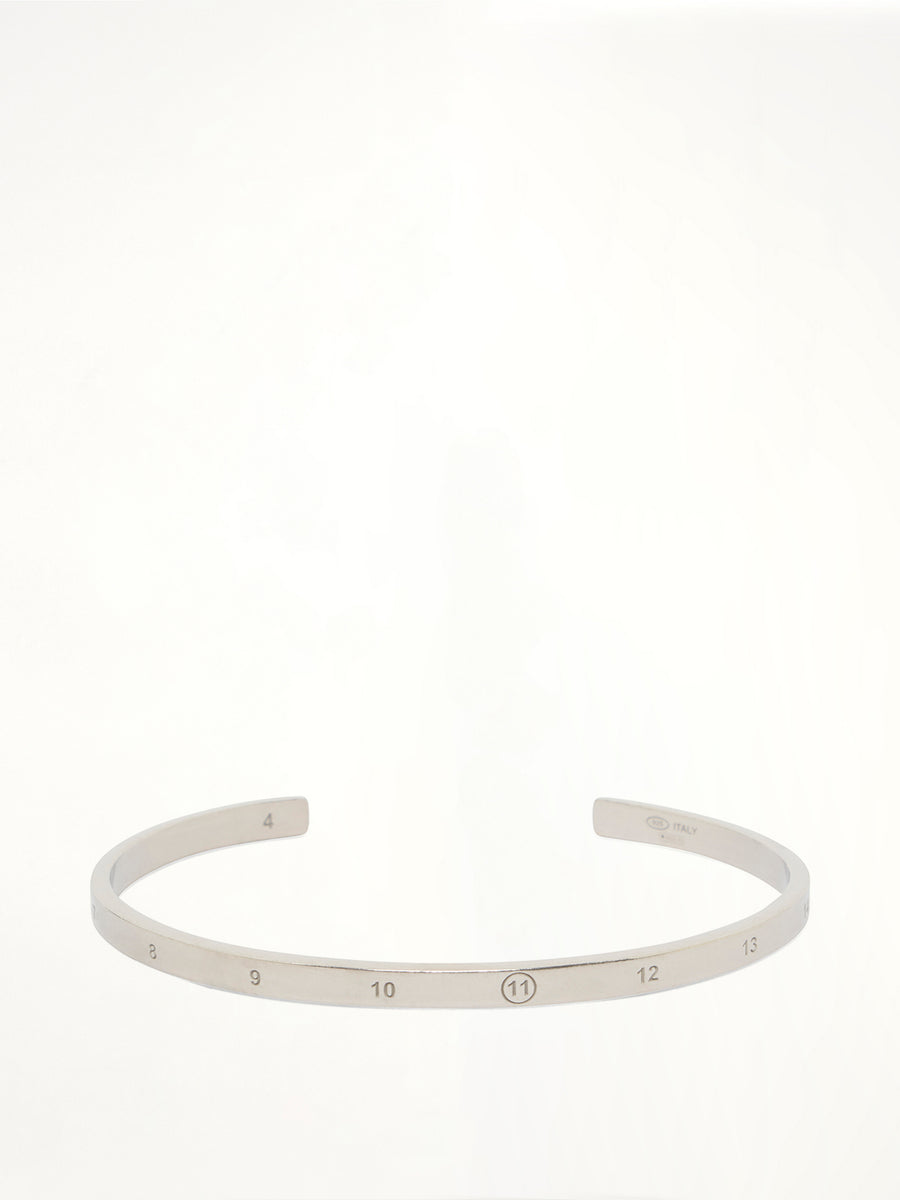 Number Reference Cuff 4mm in Semi Matt Palladium