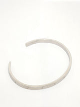 Number Reference Cuff 4mm in Semi Matt Palladium