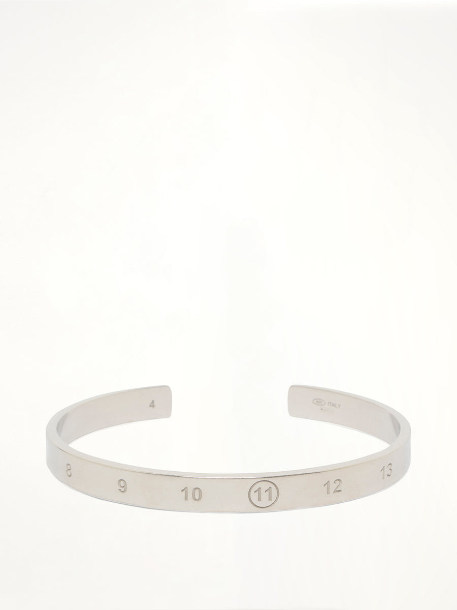 Number Reference Cuff 6.5mm in Semi Matt Palladium