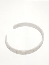Number Reference Cuff 6.5mm in Semi Matt Palladium