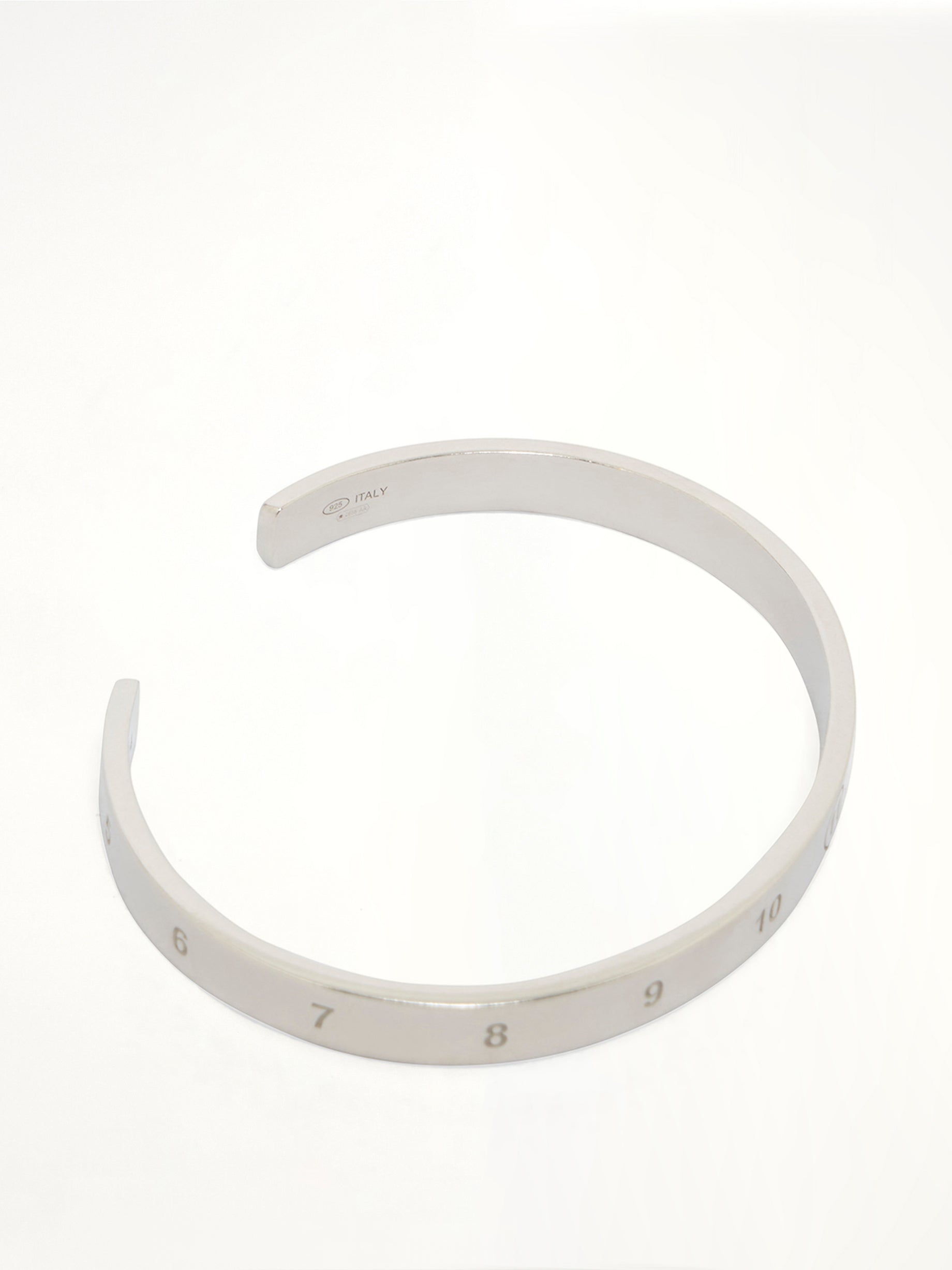 Number Reference Cuff 6.5mm in Semi Matt Palladium