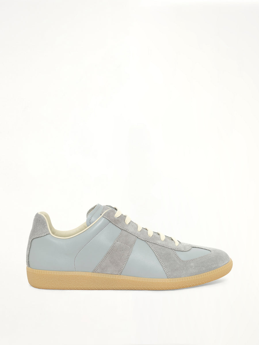 Replica Leather Sneaker in Dawn Blue