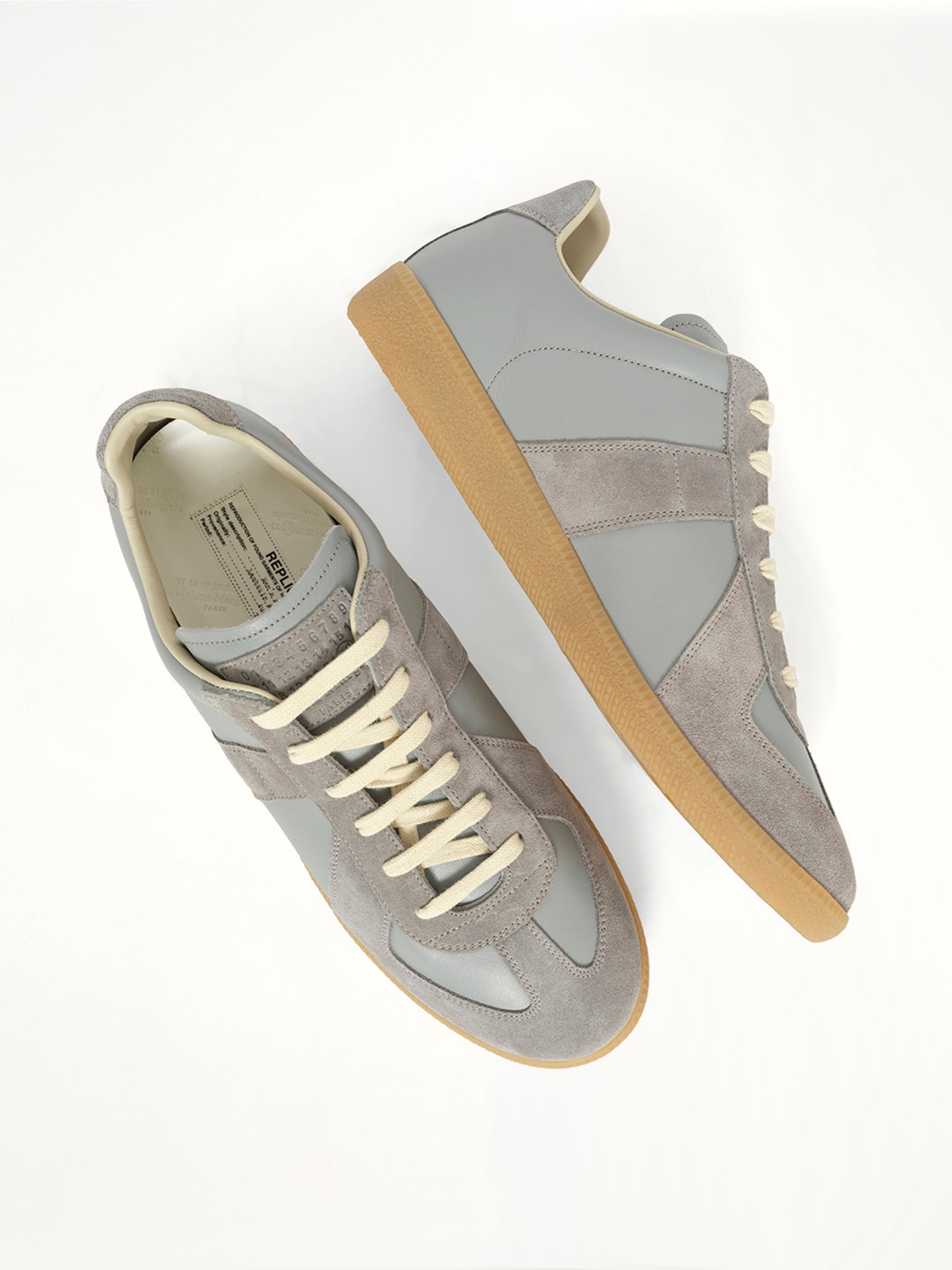 Replica Leather Sneaker in Dawn Blue