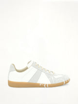 Replica Leather Sneaker in Splatter White