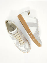 Replica Leather Sneaker in Splatter White
