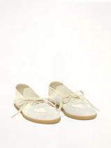 Replica Soft Laced Ballets in Bleached Sand