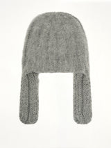 Ribbed Beanie in Medium Grey