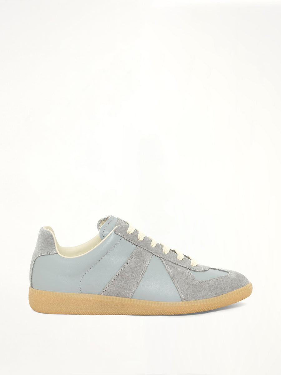 Replica Leather Sneaker in Dawn Blue