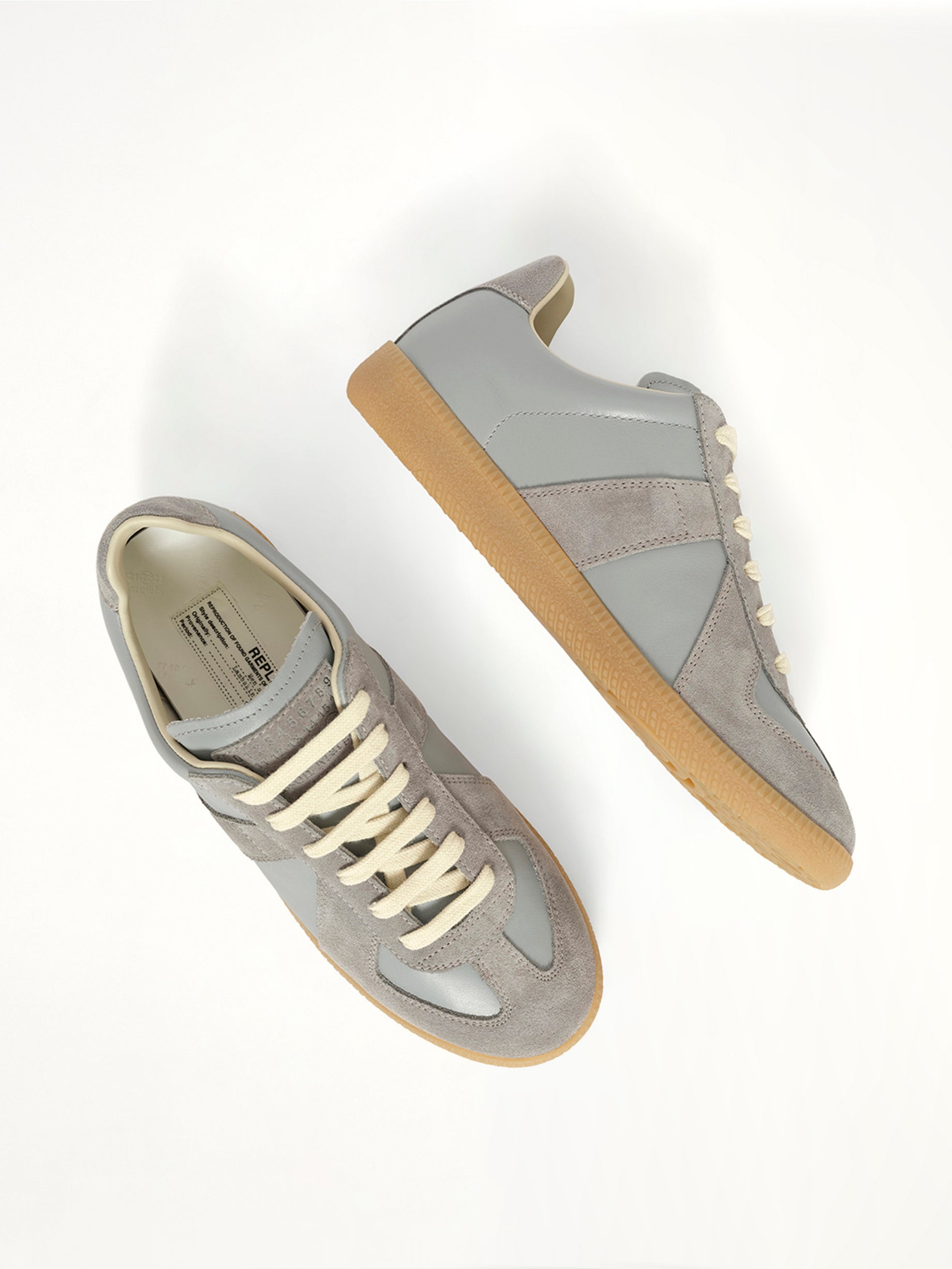 Replica Leather Sneaker in Dawn Blue