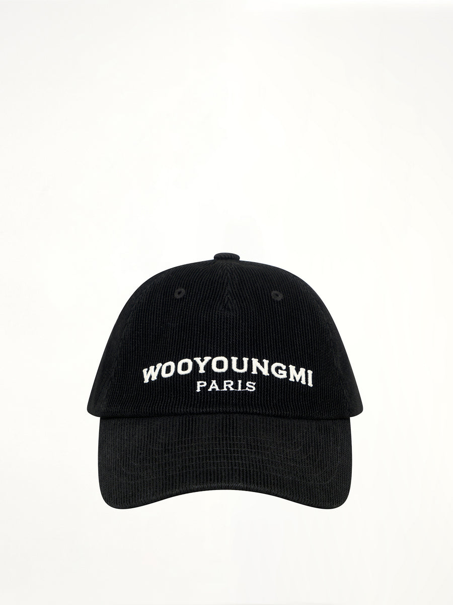Wooyoungmi Paris Cap in Washed Black