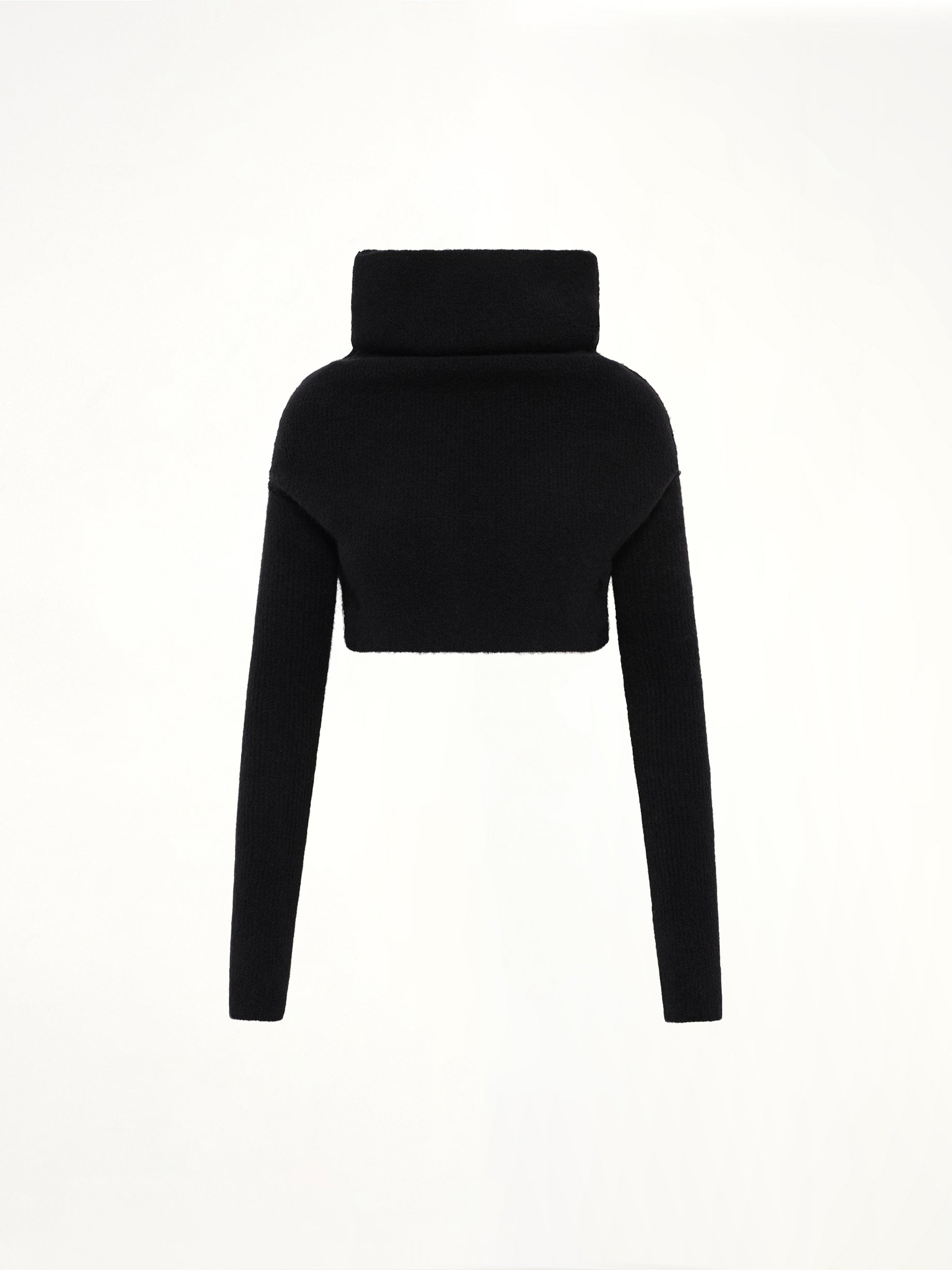 Alpaca Knit LS Cowl in Black