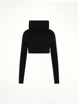 Alpaca Knit LS Cowl in Black