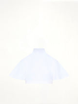 Cotton Jersey Highneck T-Shirt in White