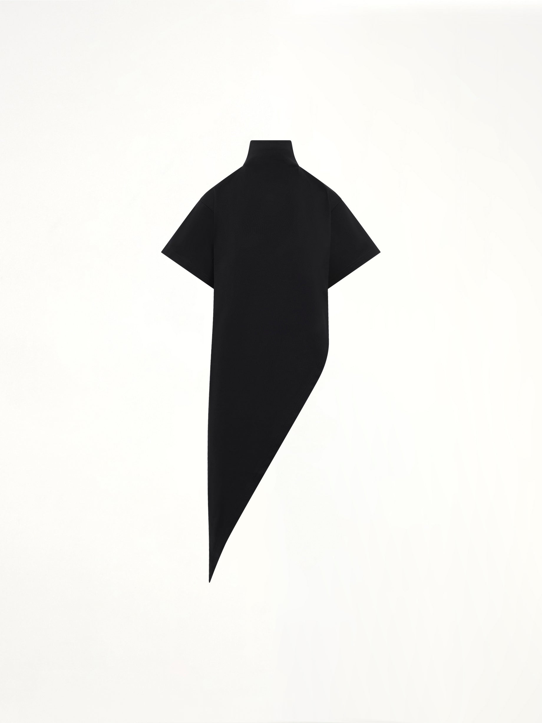 Cotton Jersey Triangle T-Shirt in Black