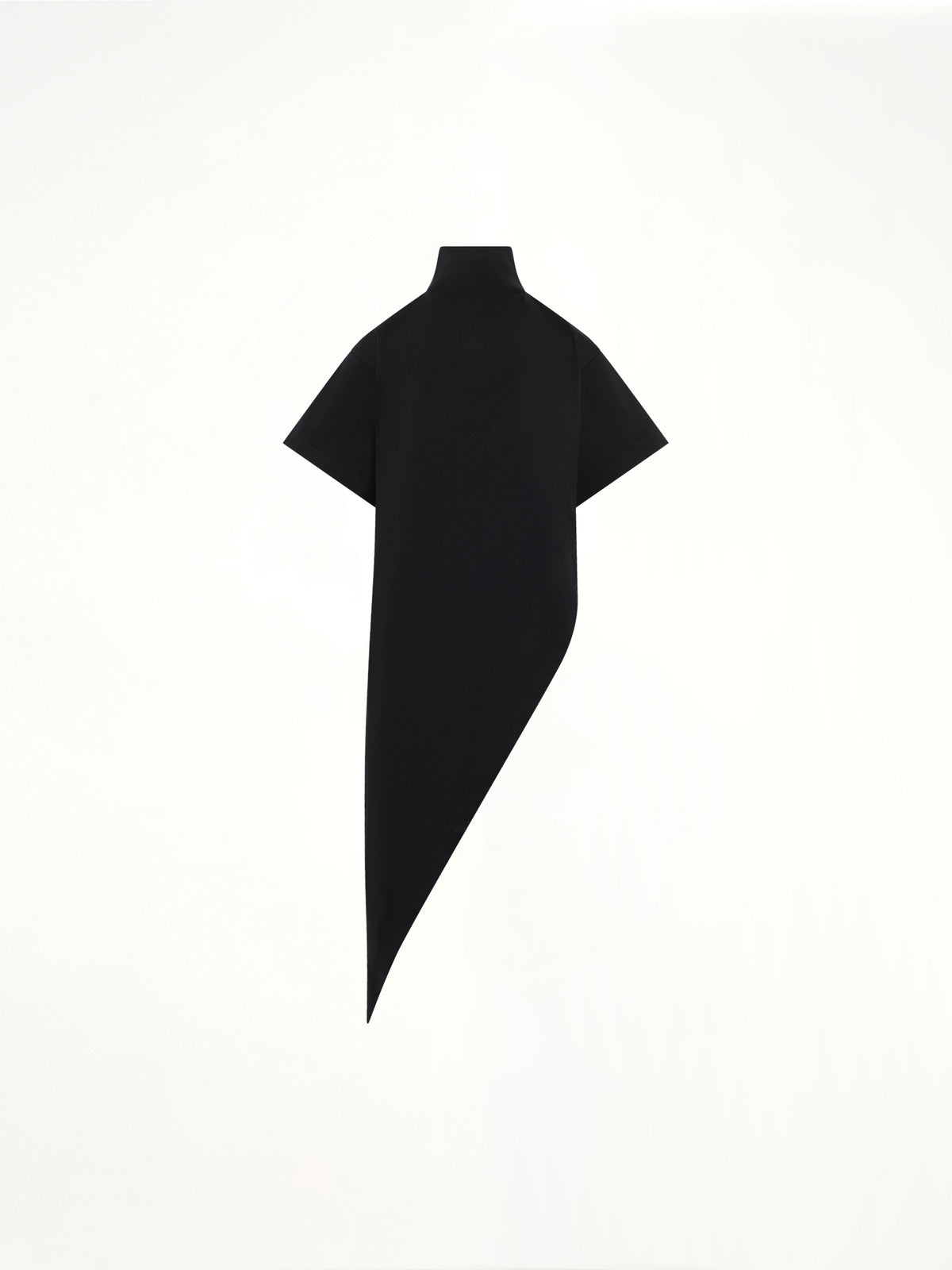 Cotton Jersey Triangle T-Shirt in Black