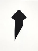 Cotton Jersey Triangle T-Shirt in Black
