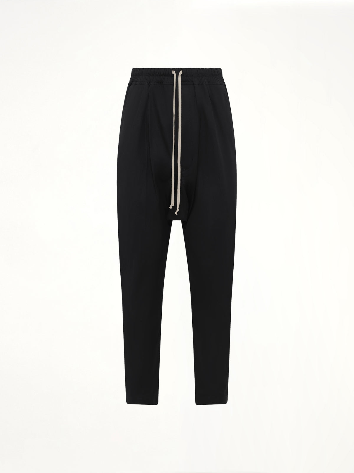 Cotton Poplin Drawstring Long in Black