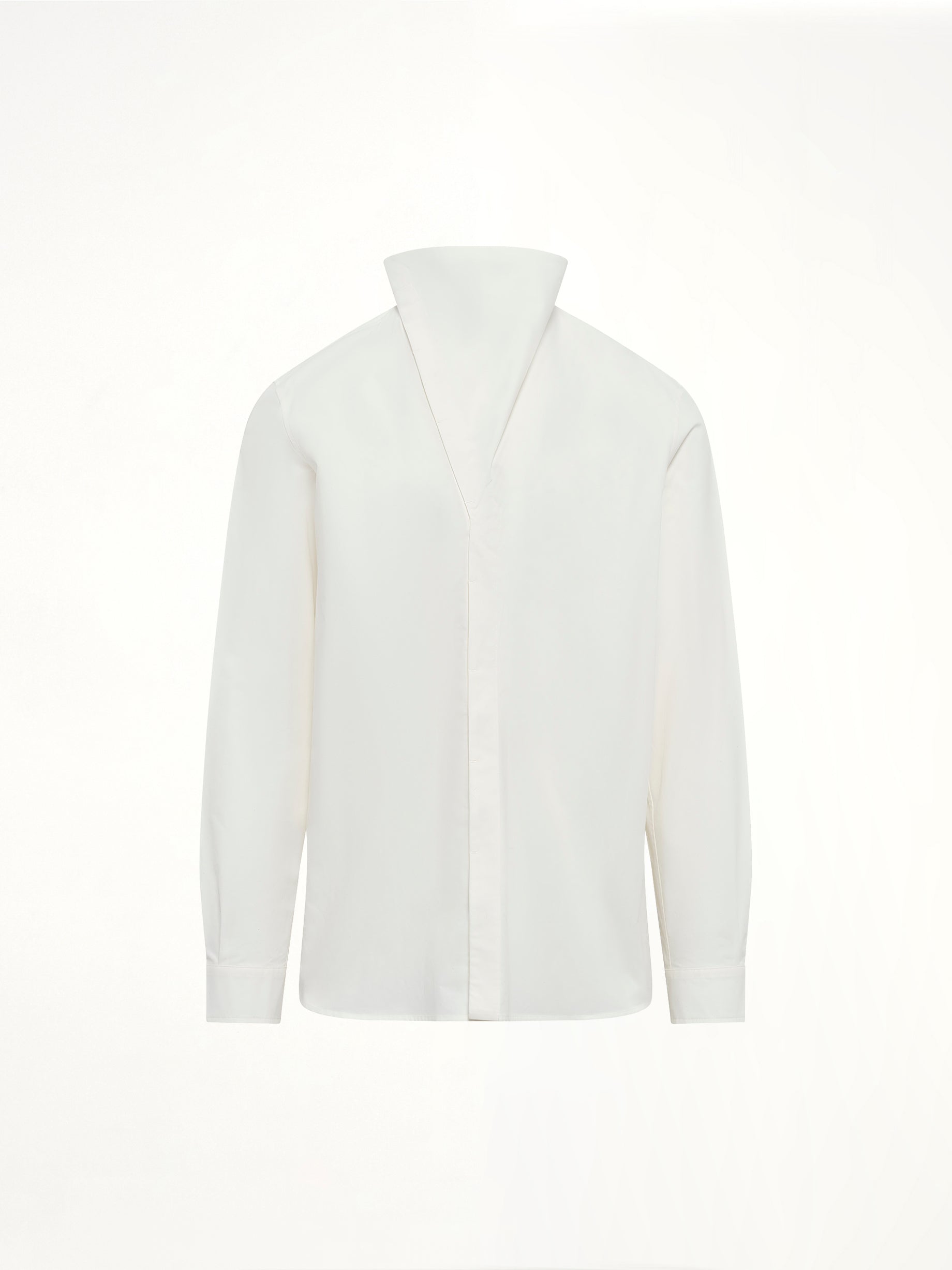Cotton Poplin Island Shirt in Milk