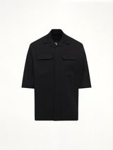 Cotton Twill Magnum Tommy Shirt in Black