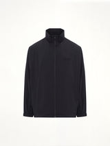 Crispy Thin Nylon Jacket in Black