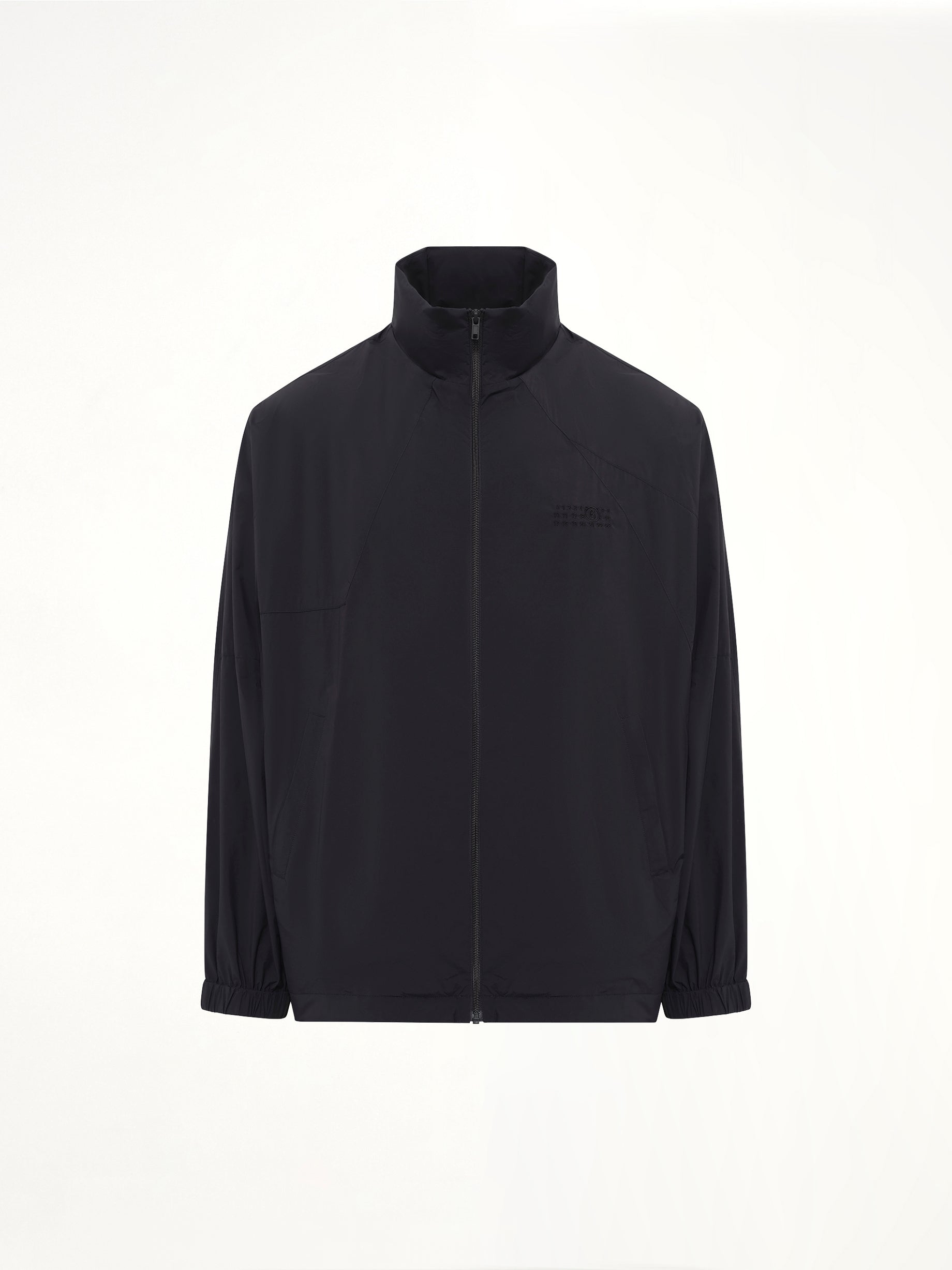 Crispy Thin Nylon Jacket in Black