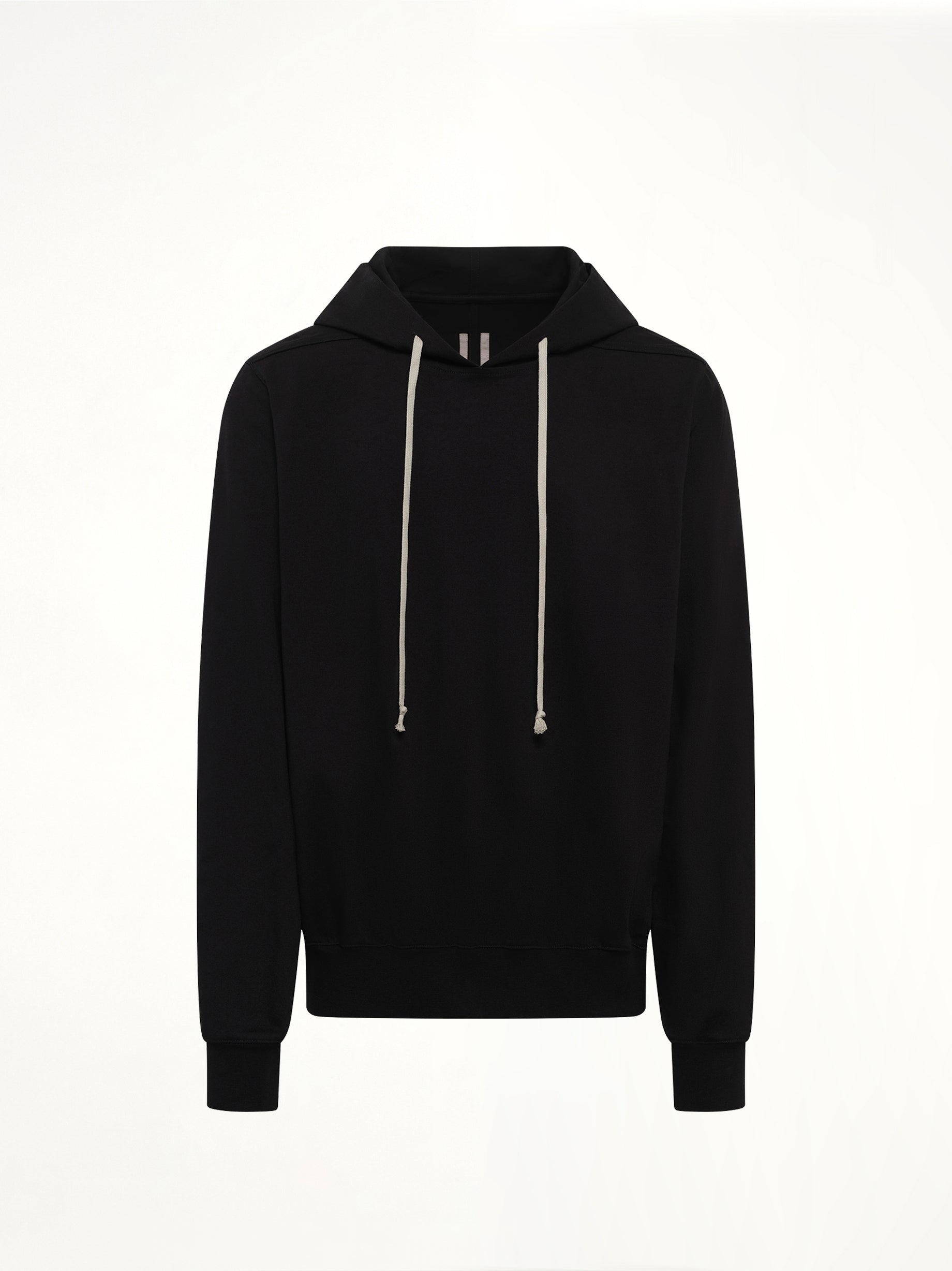 Heavy Jersey Hoodie in Black