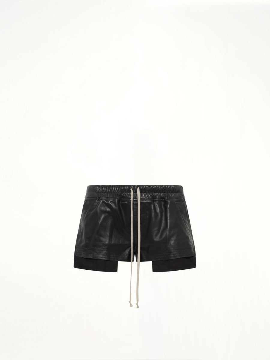 Lamb Leather FOG Boxers in Black