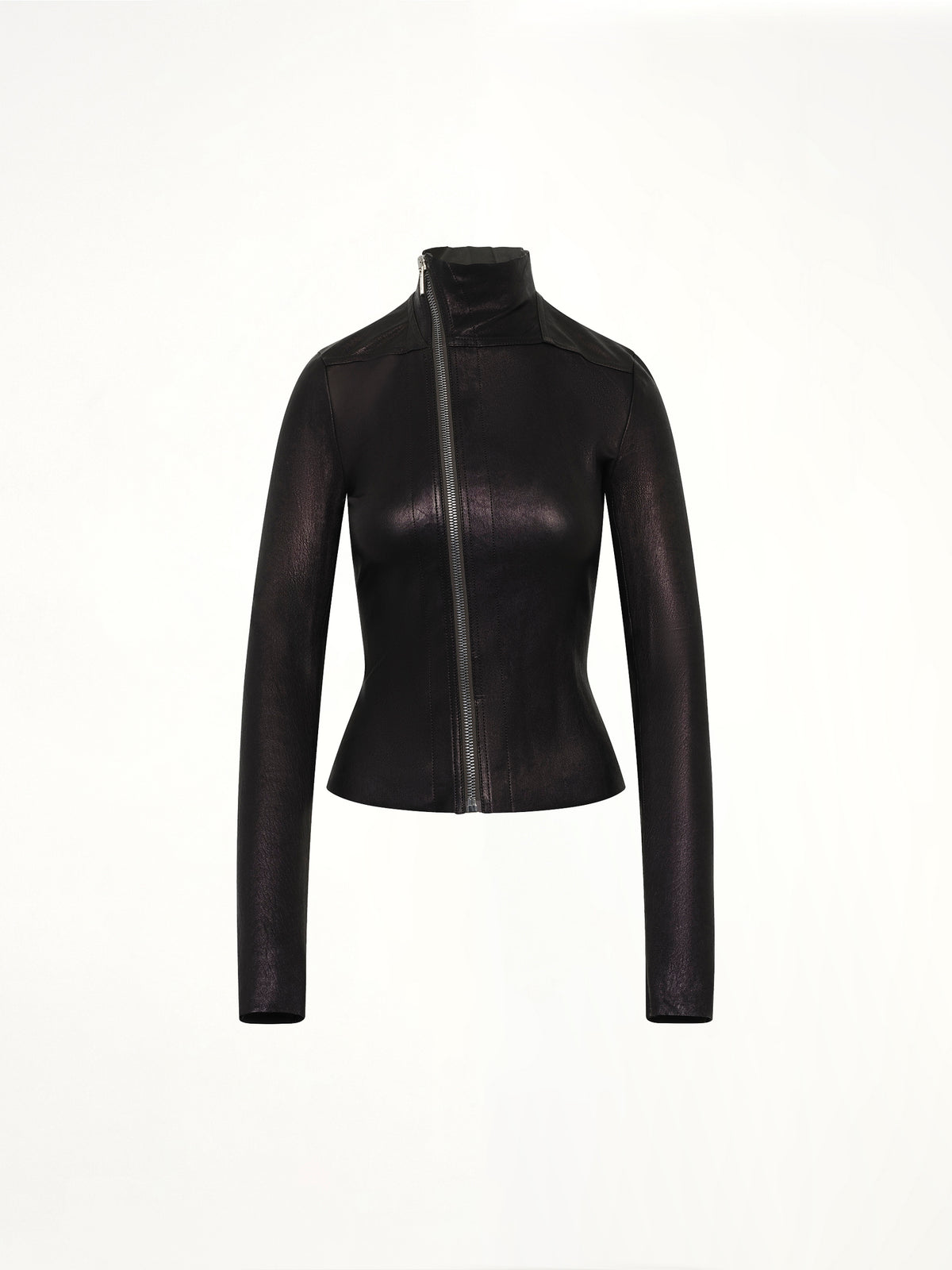 Leather Gary Jacket in Black