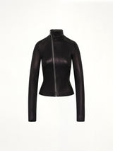 Leather Gary Jacket in Black