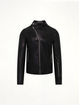 Leather Release Jacket in Black