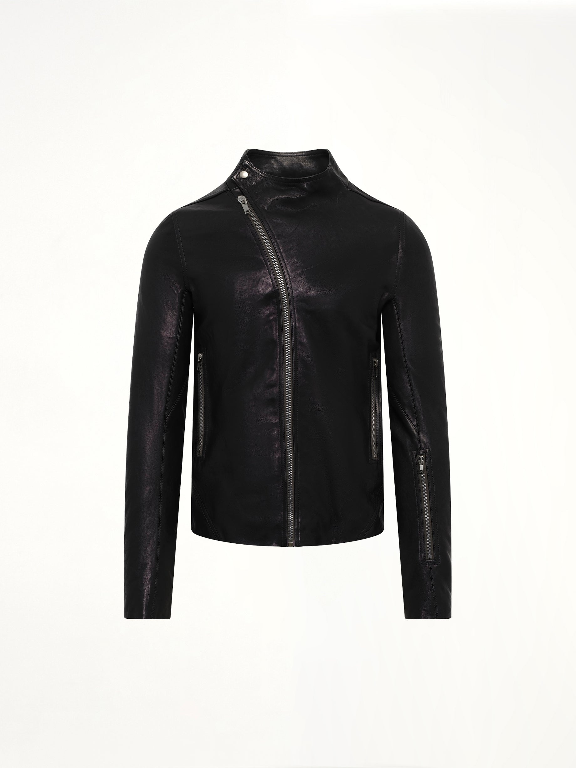 Leather Release Jacket in Black